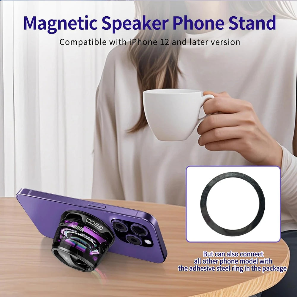 Suport Magnetic Telefon cu Boxa Bluetooth
