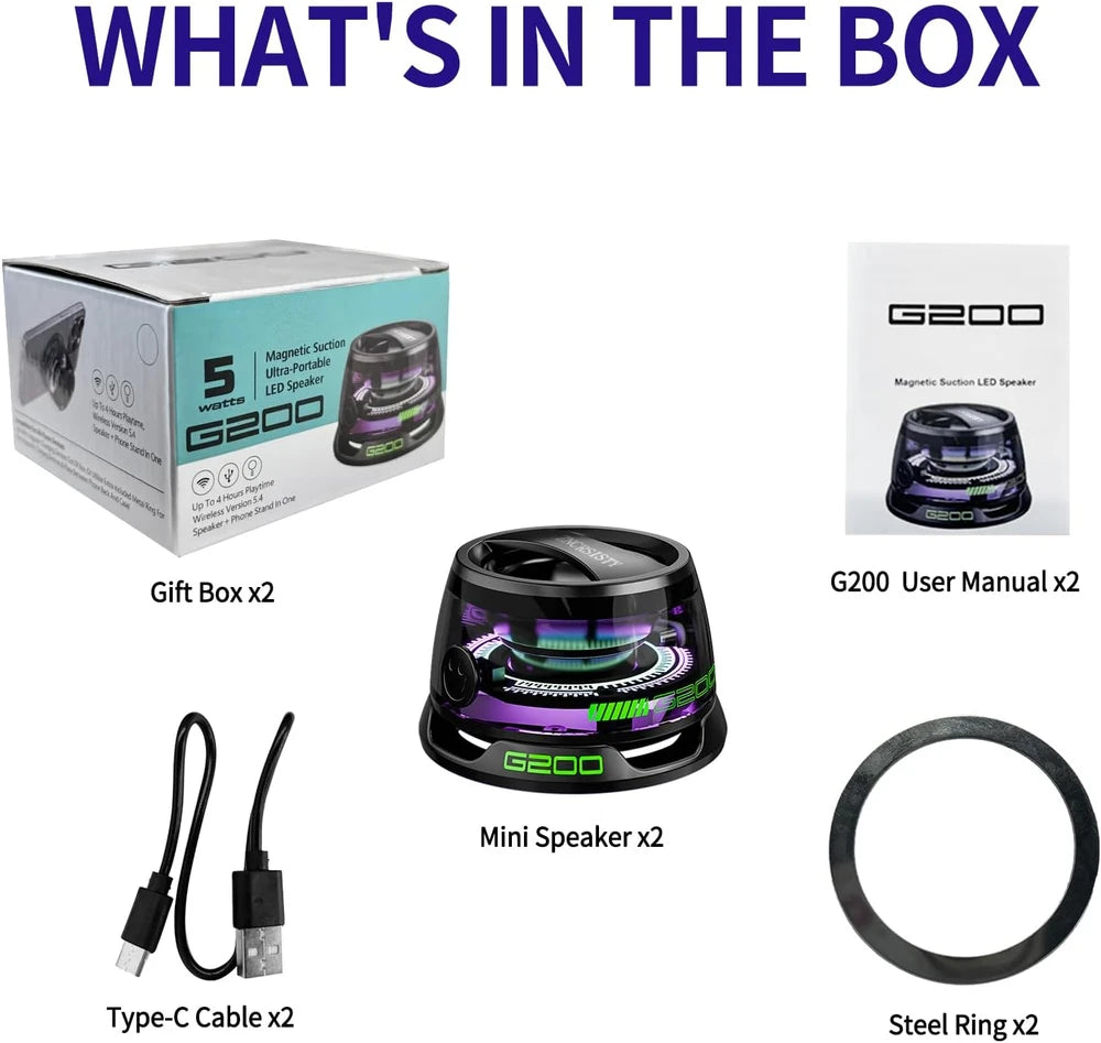 Suport Magnetic Telefon cu Boxa Bluetooth